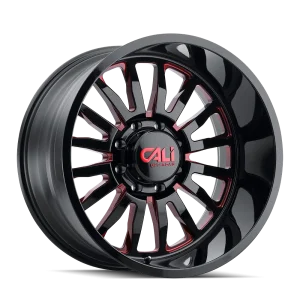 Cali Off-Road – SUMMIT – Black – 20″x10″ -25mm – Summer Wheels – 9110-2185BTR